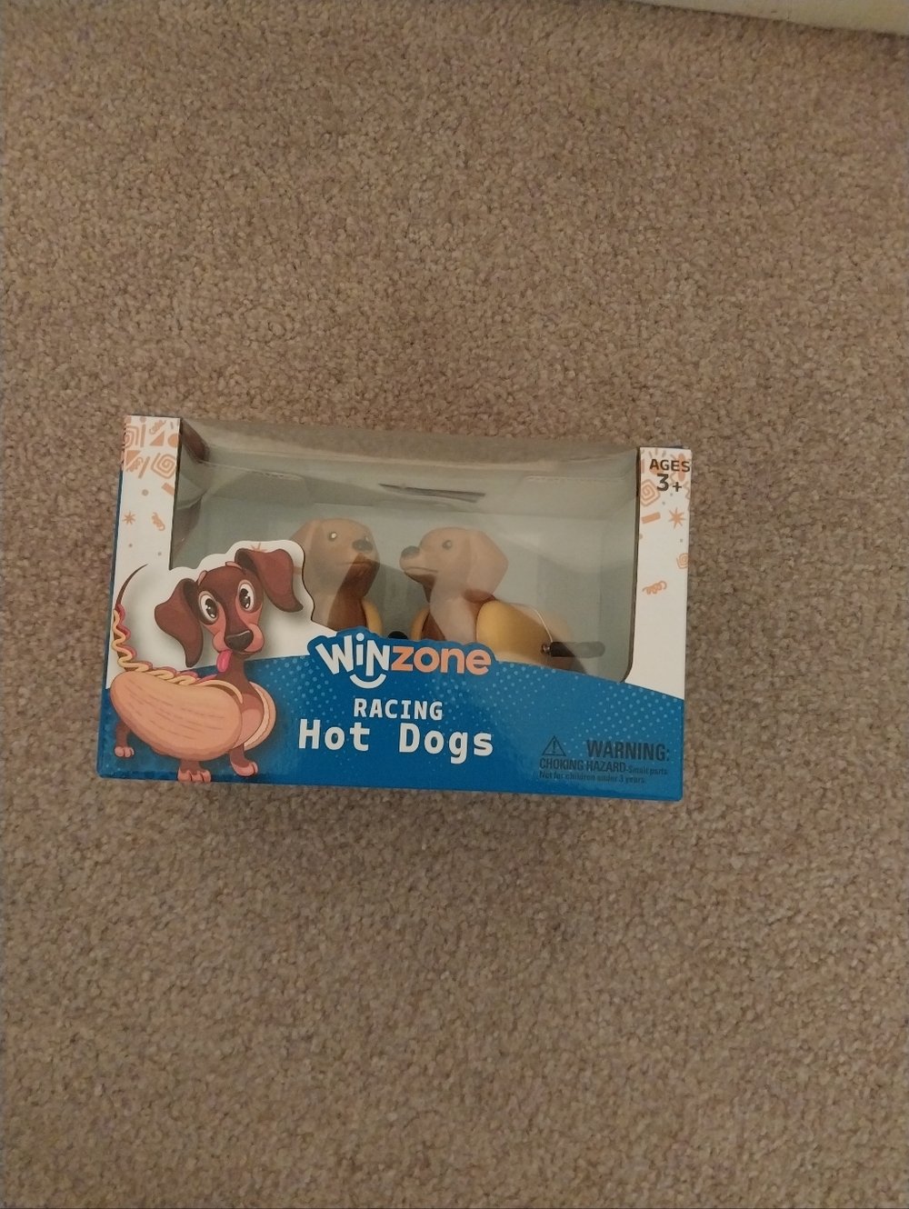 Winzone Racing Hot Dogs Toy - Beige & Brown